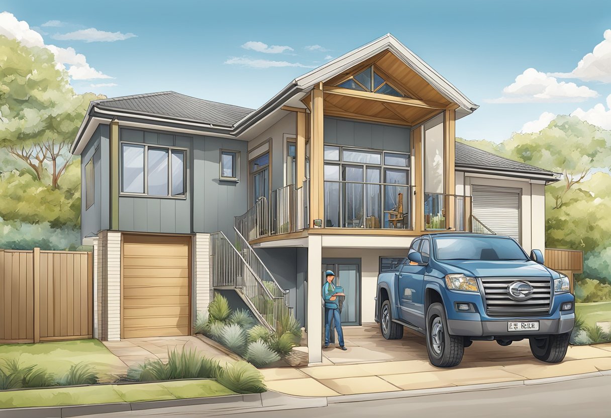 home builder illustration